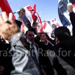 Demonstrators supporting Iraqi Prime Minister Nuri al-Maliki rally at Baghdad's Tahrir Squre. (© Prashant Rao)